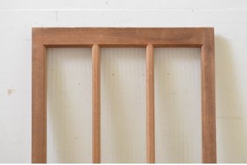 アンティーク建具　大正ロマン　古い木味が魅力のガラス窓1枚(引き戸、ガラス戸)(R-069413)