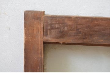 アンティーク建具　大正ロマンな雰囲気作りにおすすめなガラス窓1枚(引き戸、ガラス戸)(R-069414)