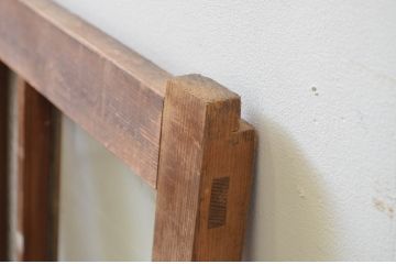 アンティーク建具　大正ロマンな雰囲気作りにおすすめなガラス窓1枚(引き戸、ガラス戸)(R-069414)