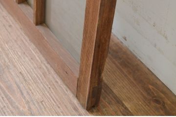 アンティーク建具　大正ロマンな雰囲気作りにおすすめなガラス窓1枚(引き戸、ガラス戸)(R-069414)