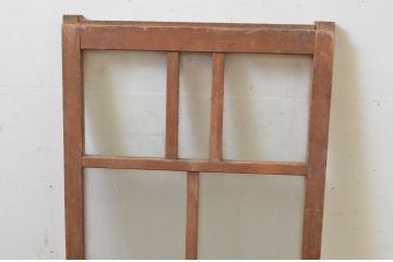 アンティーク建具　大正ロマンな雰囲気作りにおすすめなガラス窓1枚(引き戸、ガラス戸)(R-069414)
