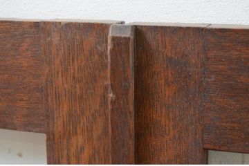 アンティーク建具　大正ロマンの雰囲気漂うブックケースの扉1対2.枚セット(窓、ガラス戸)(R-069417)