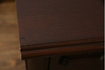 アメリカビンテージ　DREXEL HERITAGE(ドレクセルヘリテイジ)　マホガニー材　クラシックなデザインが素敵な横長デスク(コンソールテーブル、片袖机、ワークデスク、在宅ワーク用、在宅用、ヴィンテージ)(R-069419)
