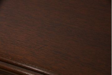 アメリカビンテージ　DREXEL HERITAGE(ドレクセルヘリテイジ)　マホガニー材　クラシックなデザインが素敵な横長デスク(コンソールテーブル、片袖机、ワークデスク、在宅ワーク用、在宅用、ヴィンテージ)(R-069419)