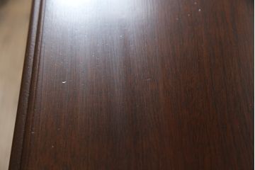 アメリカビンテージ　DREXEL HERITAGE(ドレクセルヘリテイジ)　マホガニー材　クラシックなデザインが素敵な横長デスク(コンソールテーブル、片袖机、ワークデスク、在宅ワーク用、在宅用、ヴィンテージ)(R-069419)