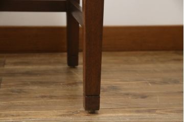 アメリカビンテージ　DREXEL HERITAGE(ドレクセルヘリテイジ)　マホガニー材　クラシックなデザインが素敵な横長デスク(コンソールテーブル、片袖机、ワークデスク、在宅ワーク用、在宅用、ヴィンテージ)(R-069419)