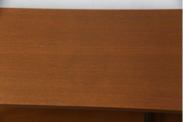 和製ビンテージ　希少デザイン　昭和レトロ　チーク材　ミッドセンチュリーな雰囲気漂うルームディバイダー(サイドボード、本棚、飾り棚、書棚、ラック、ヴィンテージ)(R-069422)