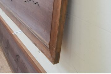 アンティーク建具　落ち着いた和の空間を演出してくれる透かし彫り欄間2枚セット(明り取り、明かり取り)(R-069463)