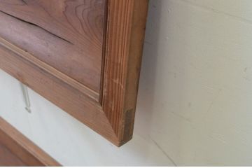 アンティーク建具　落ち着いた和の空間を演出してくれる透かし彫り欄間2枚セット(明り取り、明かり取り)(R-069463)