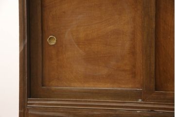 和製アンティーク　可愛らしい雰囲気のレトロな食器棚(カップボード、収納棚、戸棚、キャビネット)(R-069483)