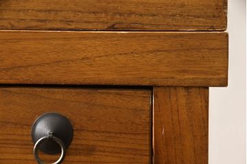 中古　桐材　上質な和の空間を演出する水屋箪笥サイドボード(サイドキャビネット、収納棚、戸棚、食器棚、茶棚)(R-069486)