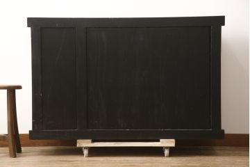 中古　桐材　上質な和の空間を演出する水屋箪笥サイドボード(サイドキャビネット、収納棚、戸棚、食器棚、茶棚)(R-069486)