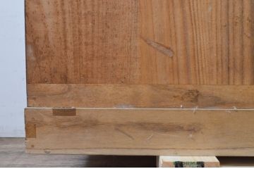 和製ビンテージ　柔らかな色合いが魅力的な加茂総桐箪笥(並厚、総桐たんす、衣装箪笥、着物箪笥、和タンス、引き出し、ヴィンテージ)(R-069505)