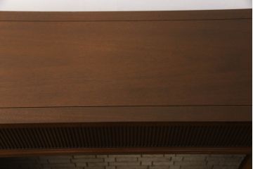 中古　美品!!　DREXEL HERITAGE(ドレクセルヘリテイジ)　マホガニー材　ディンプレックス(Dimplex)　#317L お洒落なインテリアとして活躍する重厚感のあるマントルピースと電気暖炉のセット(電気ストーブ、ファイヤープレイス、店舗什器)(R-069510)