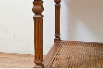 中古　DREXEL HERITAGE(ドレクセルヘリテイジ)　補助テーブル付きのクラシカルなサイドテーブル(ローテーブル、コーヒーテーブル、エンドテーブル、ナイトテーブル、飾り台)(R-069511)