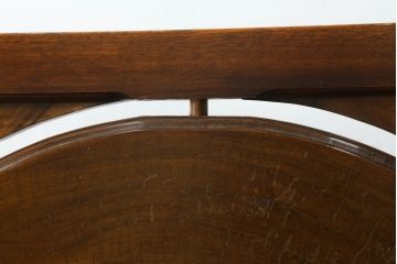 和製アンティーク　黒柿材　丸太輪切りのユニークなデザインと重厚な佇まいが魅力の彫刻入り衝立て(パーテーション、仕切り、つい立て、衝い立て)(R-069515)