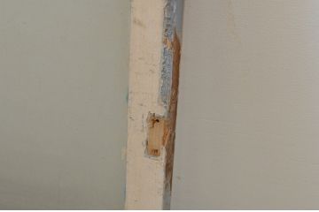 アンティーク建具　ペイント仕上げ限定　インテリアに取り入れやすいシンプルデザインのガラス欄間2枚セット(明り取り、明かり取り)(R-069516)