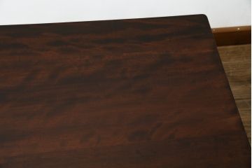 中古　松本民芸家具　柳型茶卓A　慎ましさの中に個性が光るローテーブル(センターテーブル、リビングテーブル、カフェテーブル、コーヒーテーブル、作業台)(定価約17万円)(R-069528)