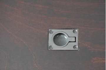中古　美品!!　北海道民芸家具　和モダンな空間づくりにおすすめの小振りな座炉付テーブル(囲炉裏、関西火鉢、長火鉢、木製火鉢、座卓、ローテーブル)(定価約34万円)(R-069529)