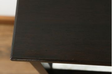 和製ビンテージ　カリモク家具(karimoku)　落ち着いたシックな色合いが魅力の電話台(サイドテーブル、コンソールテーブル、花台、飾り台、収納棚、戸棚、ヴィンテージ)(R-069530)