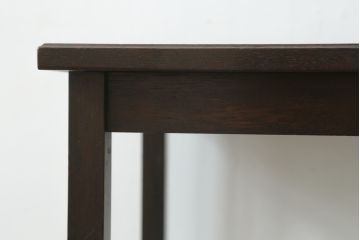 和製ビンテージ　カリモク家具(karimoku)　落ち着いたシックな色合いが魅力の電話台(サイドテーブル、コンソールテーブル、花台、飾り台、収納棚、戸棚、ヴィンテージ)(R-069530)