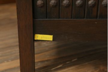 和製ビンテージ　カリモク家具(karimoku)　落ち着いたシックな色合いが魅力の電話台(サイドテーブル、コンソールテーブル、花台、飾り台、収納棚、戸棚、ヴィンテージ)(R-069530)