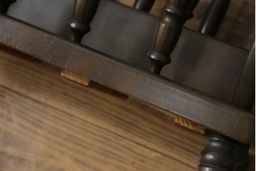 和製ビンテージ　飛騨産業　キツツキマーク　挽物のデザインがおしゃれなマガジンラック(本立て、収納、ヴィンテージ)(R-069531)