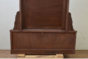 中古　軽井沢彫り　細部まで丁寧に施された桜の彫刻が美しい鏡台(ドレッサー、姿見、ミラー)(R-069535)