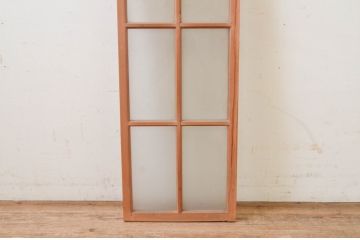 アンティーク建具　レトロなお部屋作りにおすすめなFIX窓1枚(嵌め殺し、フィックス、ガラス窓)(R-069537)