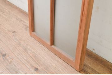 アンティーク建具　レトロなお部屋作りにおすすめなFIX窓1枚(嵌め殺し、フィックス、ガラス窓)(R-069537)