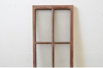 アンティーク建具　レトロなお部屋作りにおすすめなFIX窓1枚(嵌め殺し、フィックス、ガラス窓)(R-069538)