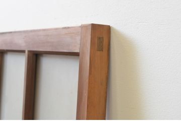 アンティーク建具　レトロなお部屋作りにおすすめなFIX窓1枚(嵌め殺し、フィックス、ガラス窓)(R-069538)