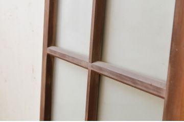 アンティーク建具　レトロなお部屋作りにおすすめなFIX窓1枚(嵌め殺し、フィックス、ガラス窓)(R-069538)