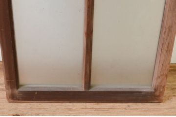アンティーク建具　レトロなお部屋作りにおすすめなFIX窓1枚(嵌め殺し、フィックス、ガラス窓)(R-069538)