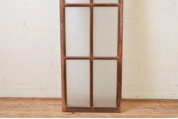 アンティーク建具　レトロなお部屋作りにおすすめなFIX窓1枚(嵌め殺し、フィックス、ガラス窓)(R-069538)
