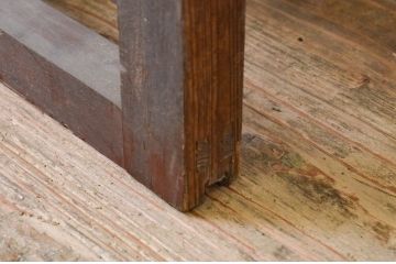 アンティーク建具　どこか懐かしい空気が漂う横格子建具1枚(ドア、木製扉、引き戸)(R-069543)