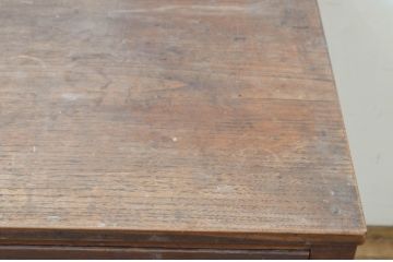 和製アンティーク　総栗材　落ち着いた空間におすすめなシンプルで上品な平机(デスク、ワークデスク、在宅用、在宅ワーク用)(R-069567)