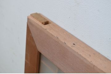 アンティーク建具　片面ガラス　堂々とした富士山が目を惹く欄間1枚(明り取り、明かり取り)(R-069568)