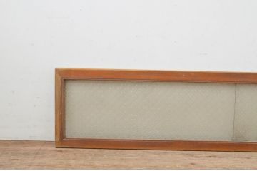 アンティーク建具　大正ロマン　希少な型ガラス入りのガラス欄間1枚(明り取り、明かり取り)(R-069570)