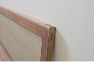 アンティーク建具　大正ロマン　希少な型ガラス入りのガラス欄間1枚(明り取り、明かり取り)(R-069570)