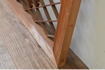 アンティーク建具　華やかなデザインが目を惹く組子欄間2枚セット(明り取り、明かり取り)(R-069571)