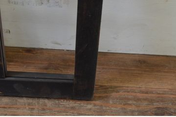 アンティーク建具　ノスタルジックな雰囲気溢れるガラス欄間2枚セット(明り取り、明かり取り)(R-069579)