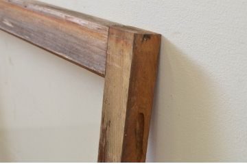 アンティーク建具　どこか懐かしい雰囲気を醸し出すガラス欄間2枚セット(明り取り、明かり取り)(R-069580)