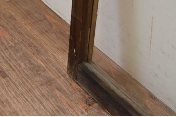 アンティーク建具　どこか懐かしい雰囲気を醸し出すガラス欄間2枚セット(明り取り、明かり取り)(R-069580)