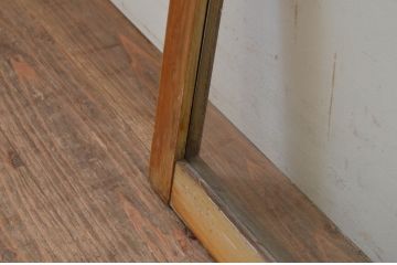 アンティーク建具　どこか懐かしい雰囲気を醸し出すガラス欄間2枚セット(明り取り、明かり取り)(R-069580)