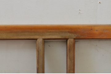 アンティーク建具　どこか懐かしい雰囲気を醸し出すガラス欄間1枚(明り取り、明かり取り)(R-069581)
