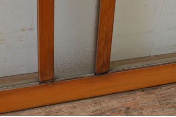 アンティーク建具　どこか懐かしい雰囲気を醸し出すガラス欄間1枚(明り取り、明かり取り)(R-069581)
