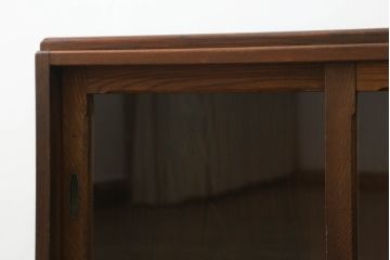 和製アンティーク　上手物!!　栓材　小振りで卓上にも取り入れやすい上質の収納棚(サイドキャビネット、戸棚、飾り棚)(R-069591)