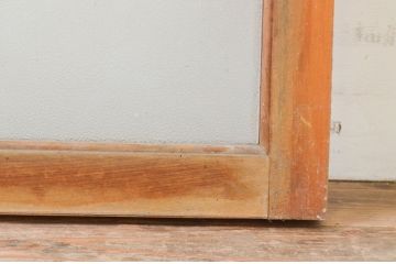 アンティーク建具　インテリアに取り入れやすいシンプルデザインのガラス欄間1枚(明り取り、明かり取り)(R-069594)