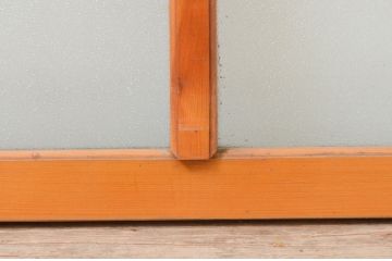 アンティーク建具　インテリアに取り入れやすいシンプルデザインのガラス欄間1枚(明り取り、明かり取り)(R-069594)